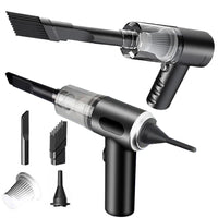 1PC Wireless Vacuum Cleaner 120W High Power Black Dual Use for Home And Car Powerful Portable Handheld Vacuum